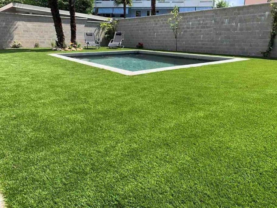 Miranda, Modern Duplex, Garden, Swimming Pool, Parking Apartamento Losone Exterior foto