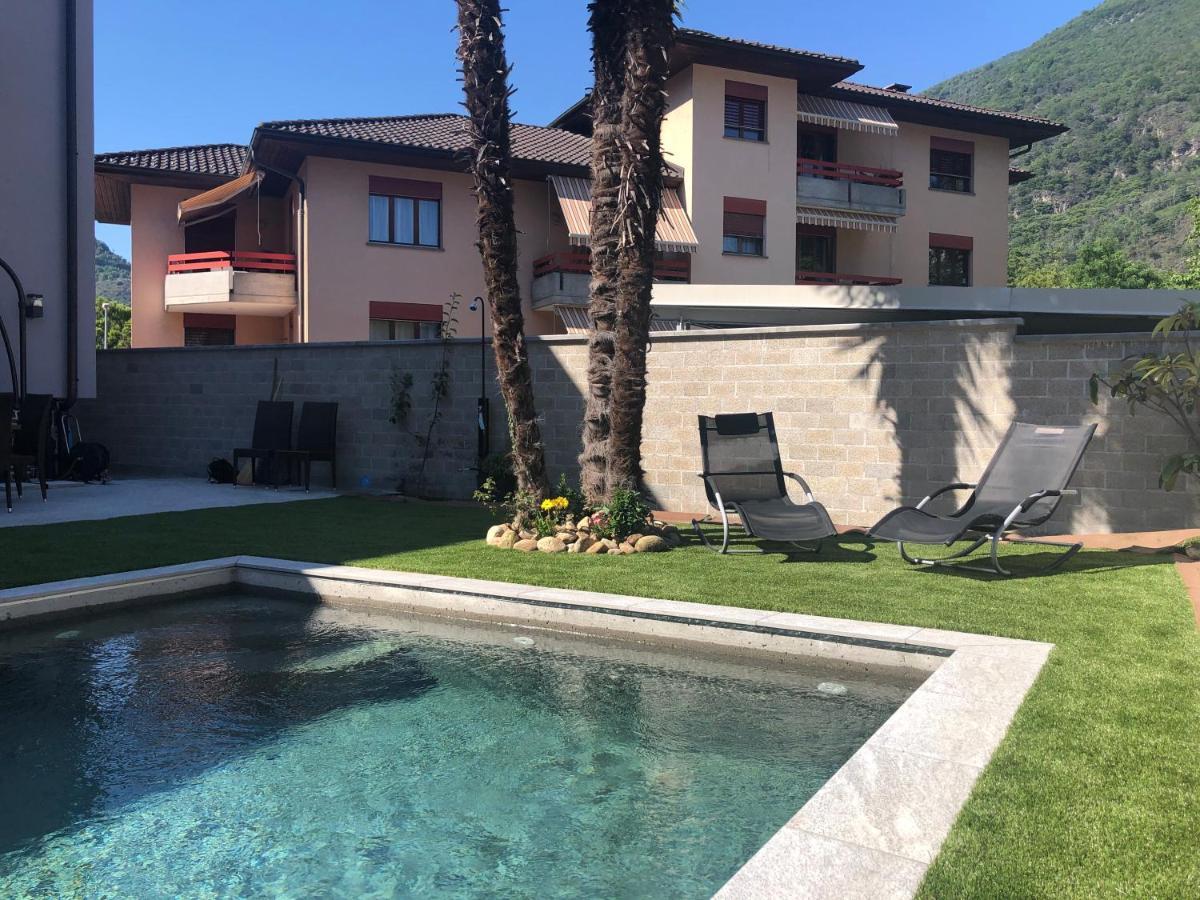 Miranda, Modern Duplex, Garden, Swimming Pool, Parking Apartamento Losone Exterior foto